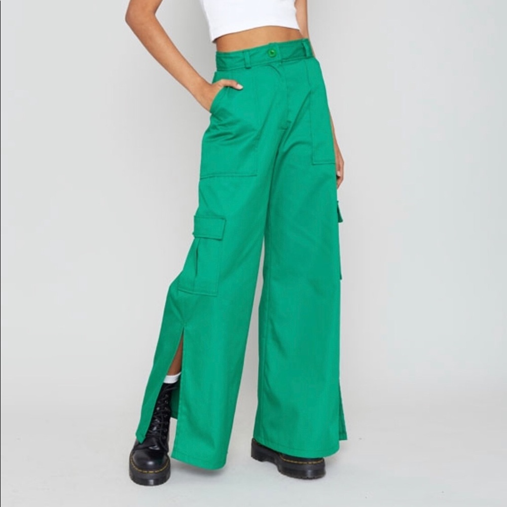 Green Wide-Legged Pants by The Ragged Priest